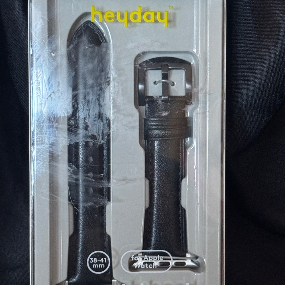 Heyday Black Faux Leather Apple Watch Band | 38-41mm | NWT